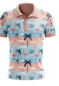 Rolo - "Flamingo Paradise" Men's Polo