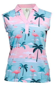 Rolo Women - "Flamingo Paradise" Women's Sleeveless