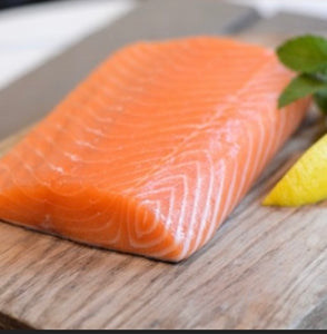 Fish/Seafood - Wild Salmon Loin - 4 oz  portions - 10lbs per case