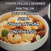 Fish/Seafood - Shrimp - 16-20 count - 5lbs