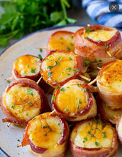 Load image into Gallery viewer, Fish/Seafood - Scallops - Bacon Wrapped 2.10kg
