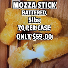 Load image into Gallery viewer, Appetizer - Battered Mozzarella Sticks - 5 lb box
